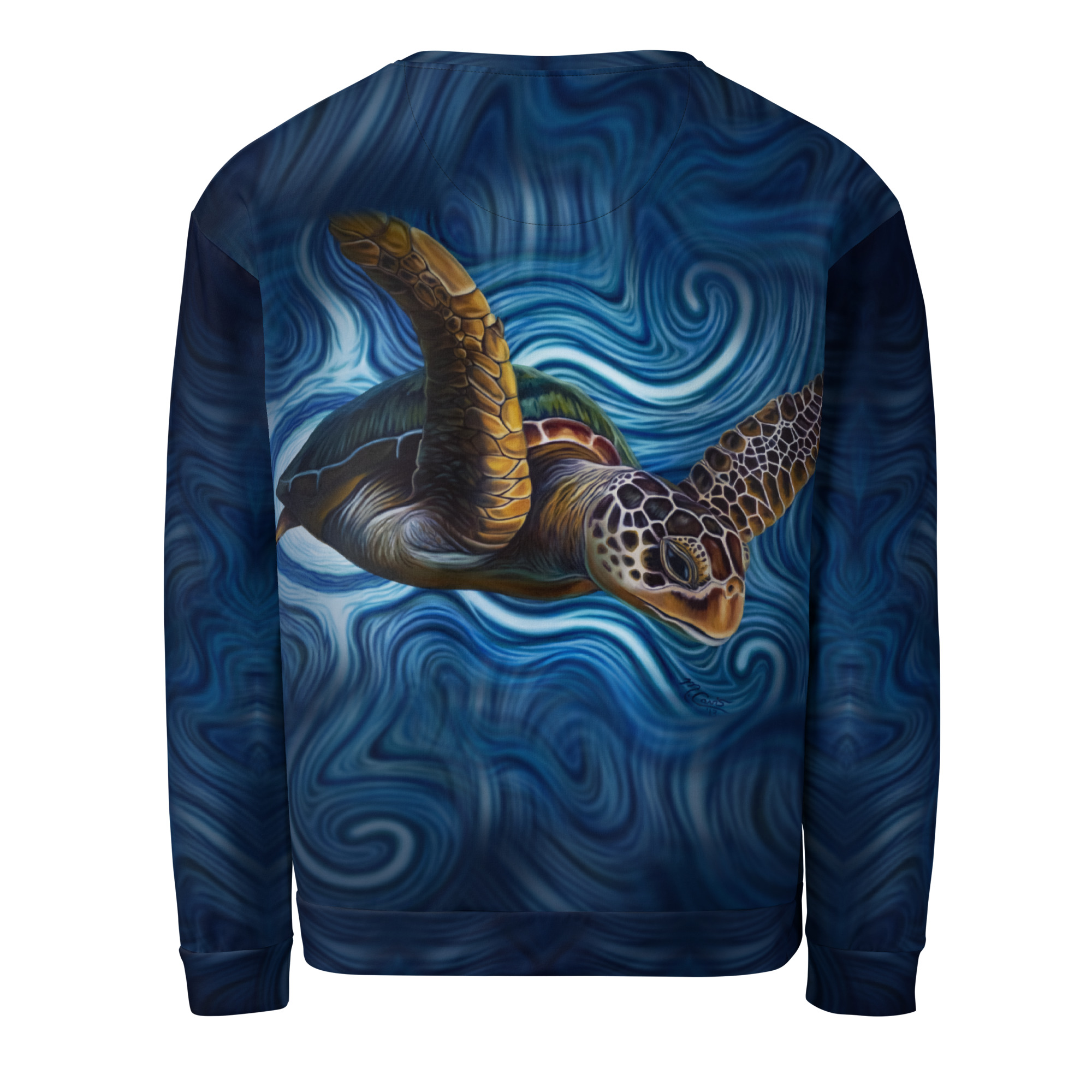 CAVIS a Sea Turtle Unisex Sweatshirt, Alternative Sea Life Long Sleeve Top - Image 11