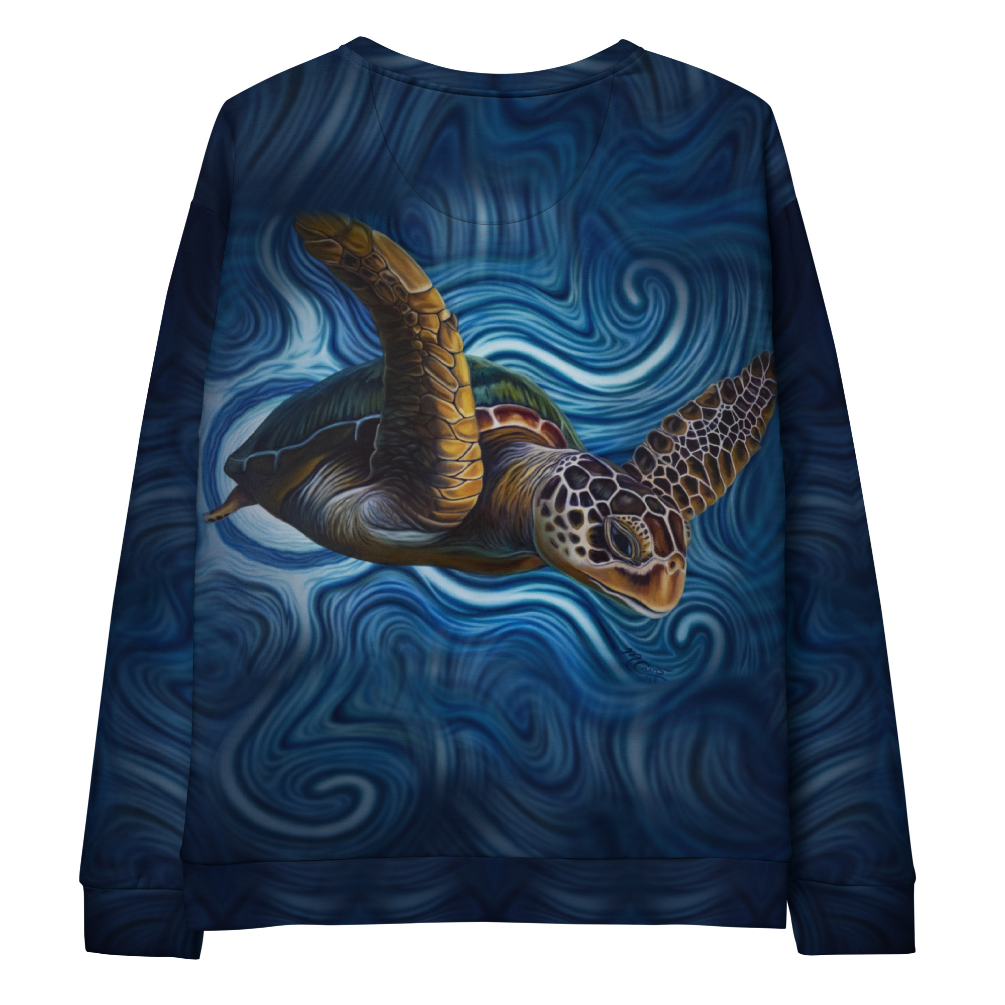 CAVIS a Sea Turtle Unisex Sweatshirt, Alternative Sea Life Long Sleeve Top - Image 14