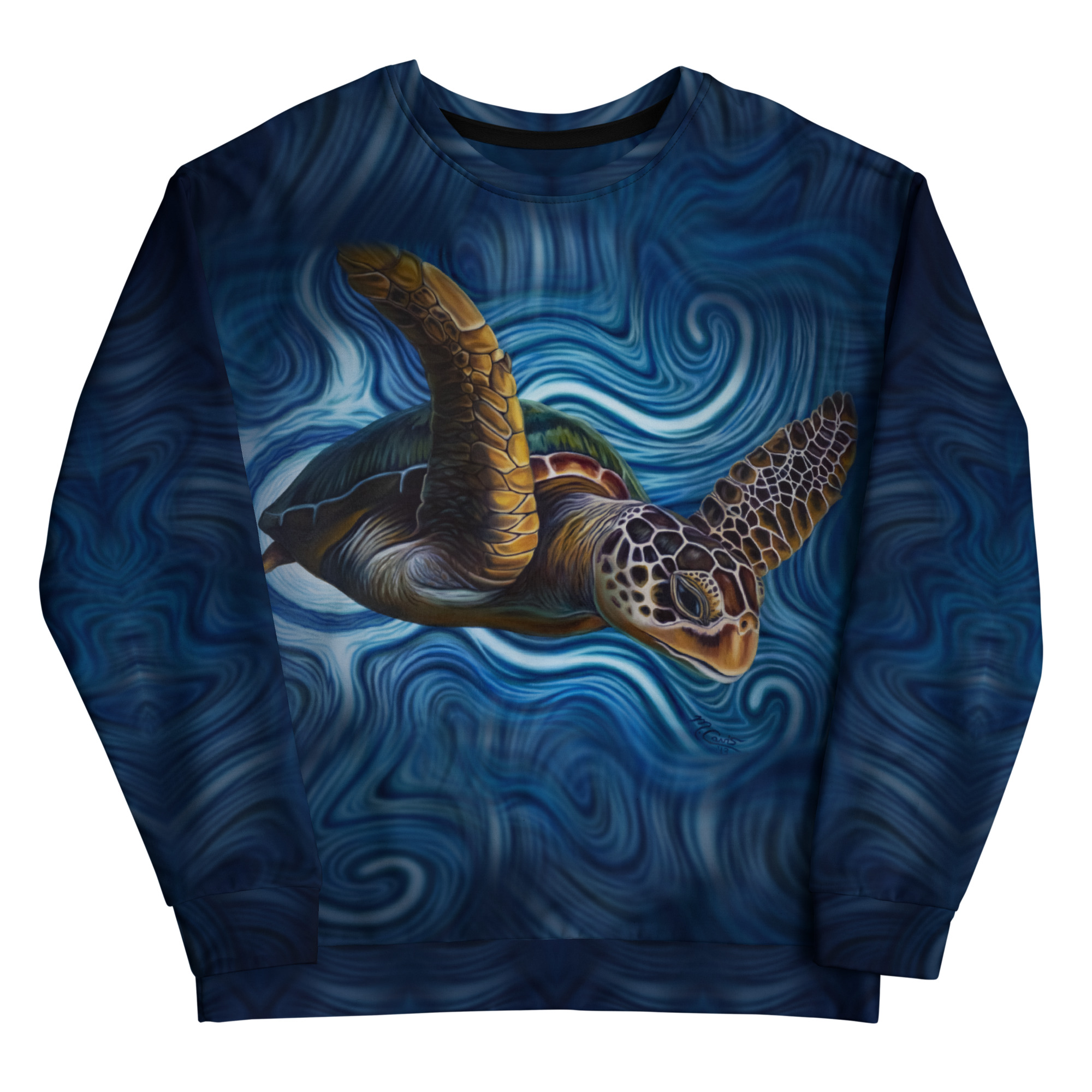 CAVIS a Sea Turtle Unisex Sweatshirt, Alternative Sea Life Long Sleeve Top - Image 9