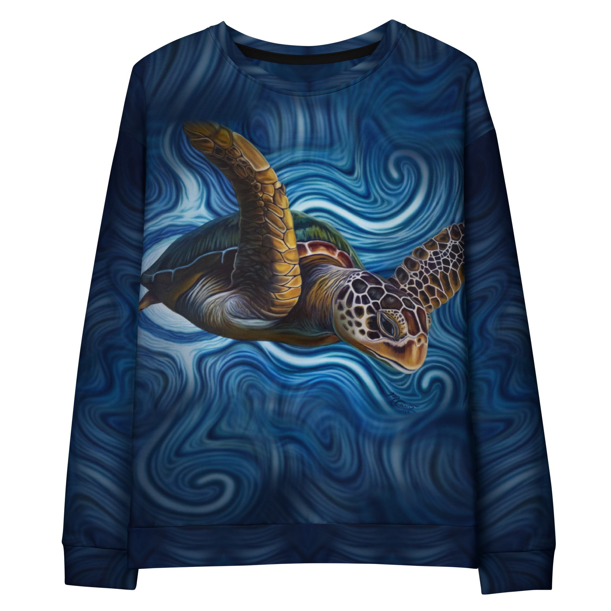 CAVIS a Sea Turtle Unisex Sweatshirt, Alternative Sea Life Long Sleeve Top - Image 16